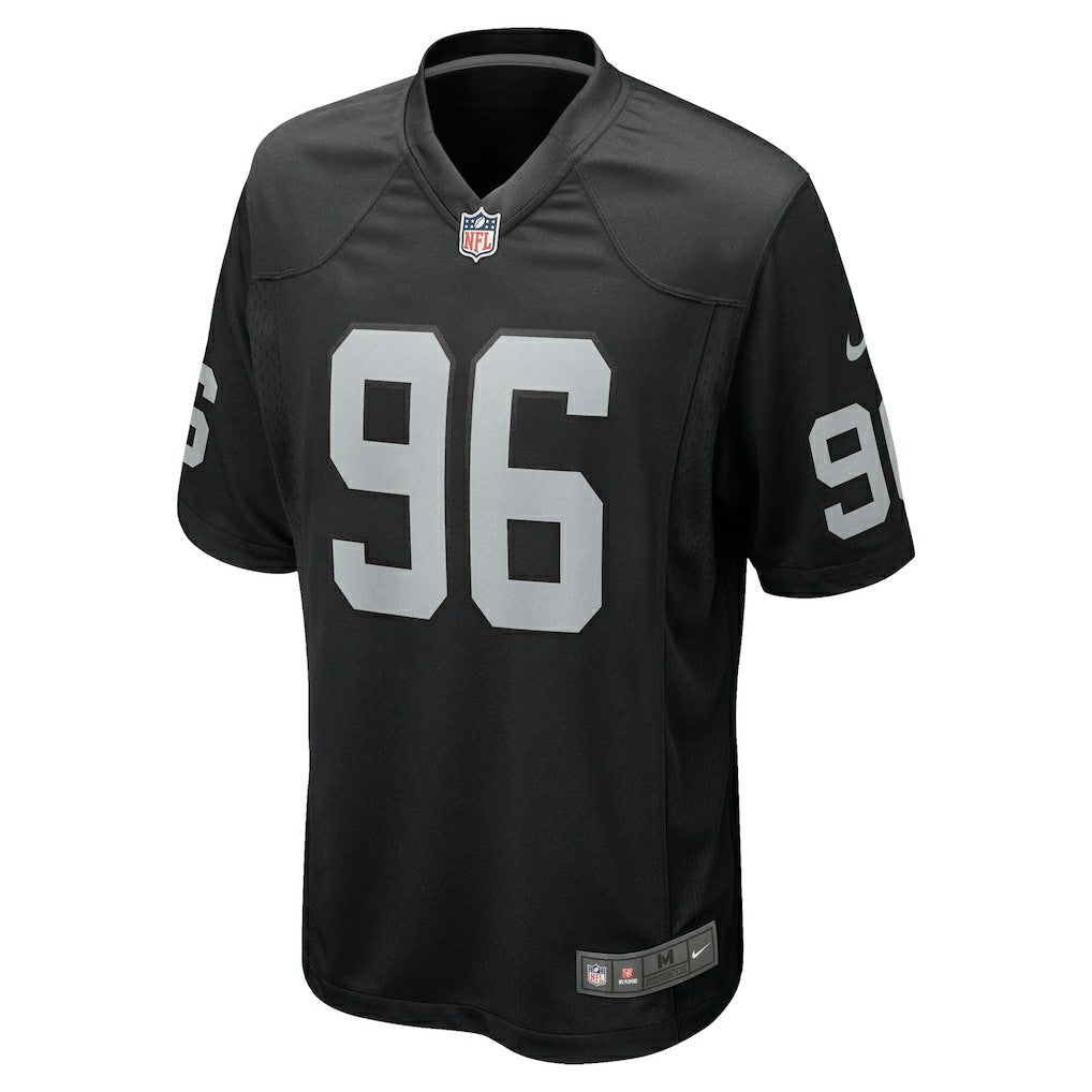 Jonah Laulu Las Vegas Raiders Team Game Jersey - Black - Nike