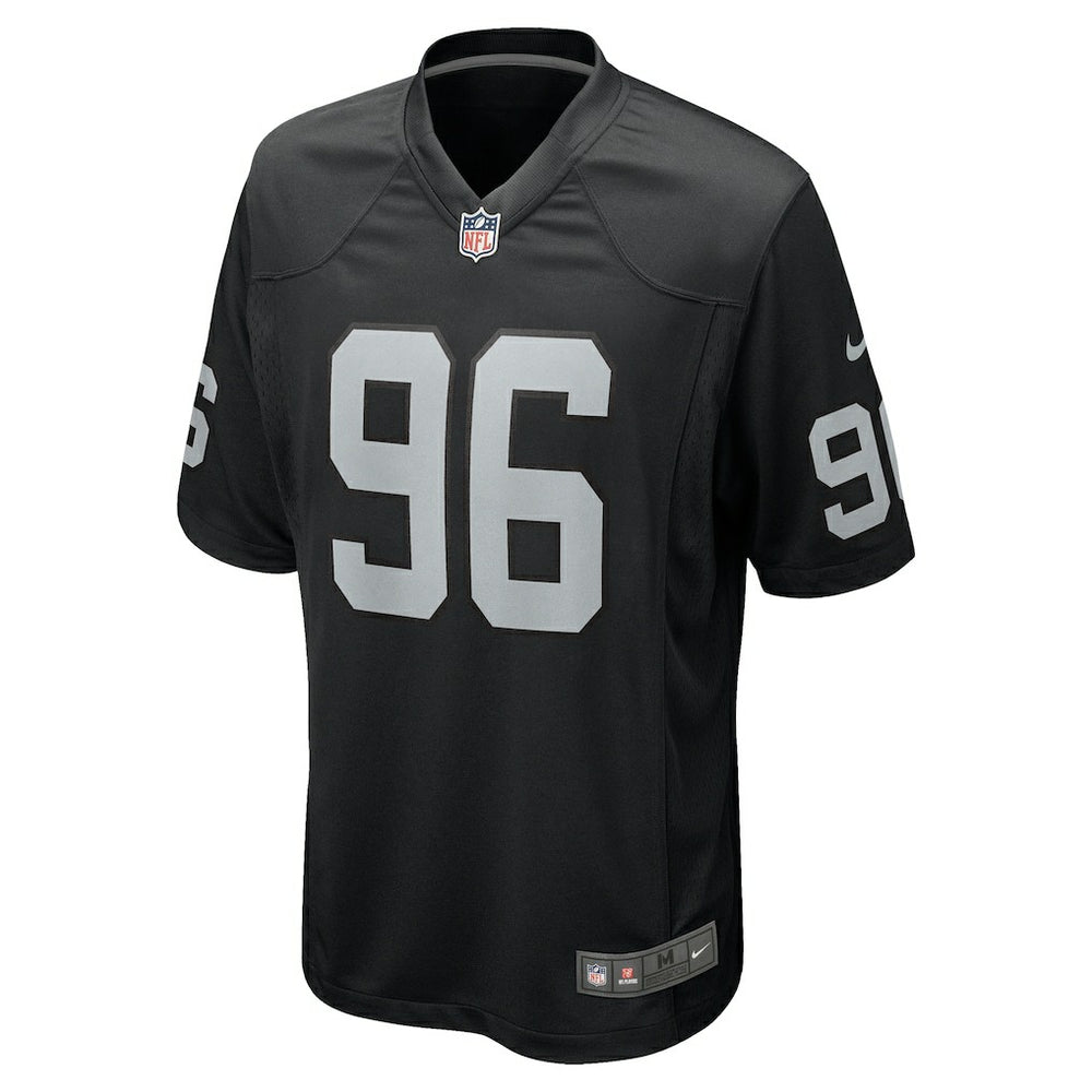 Jonah Laulu Las Vegas Raiders Team Game Jersey - Black - Nike