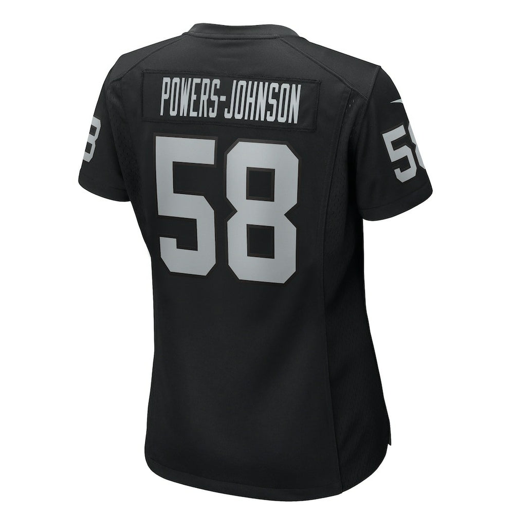 Jackson Powers-Johnson Las Vegas Raiders Women's Game Jersey - Black - Nike