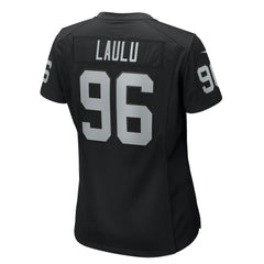 Jonah Laulu Las Vegas Raiders Women's Game Jersey - Black - Nike