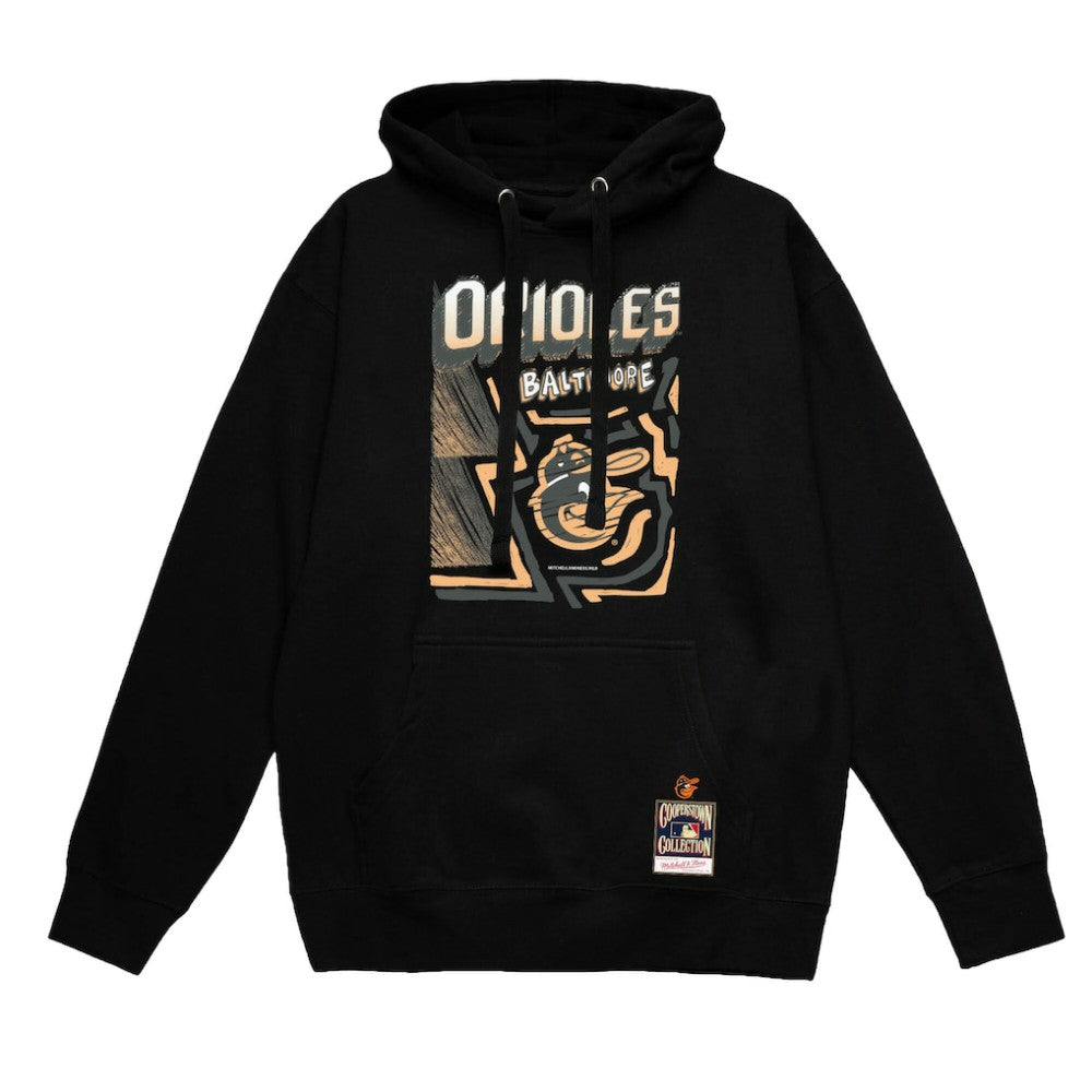 Baltimore Orioles Mitchell & Ness Sidewalk Sketch Pullover Hoodie Outlet