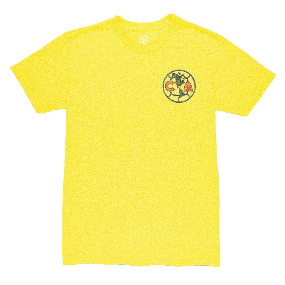 Álvaro Fidalgo Club America 1863FC Retro Player Name & Number Tri-Blend T-Shirt Yellow