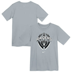 Las Vegas Raiders Preschool Icon Legend Dri-FIT T-Shirt - Gray - Nike