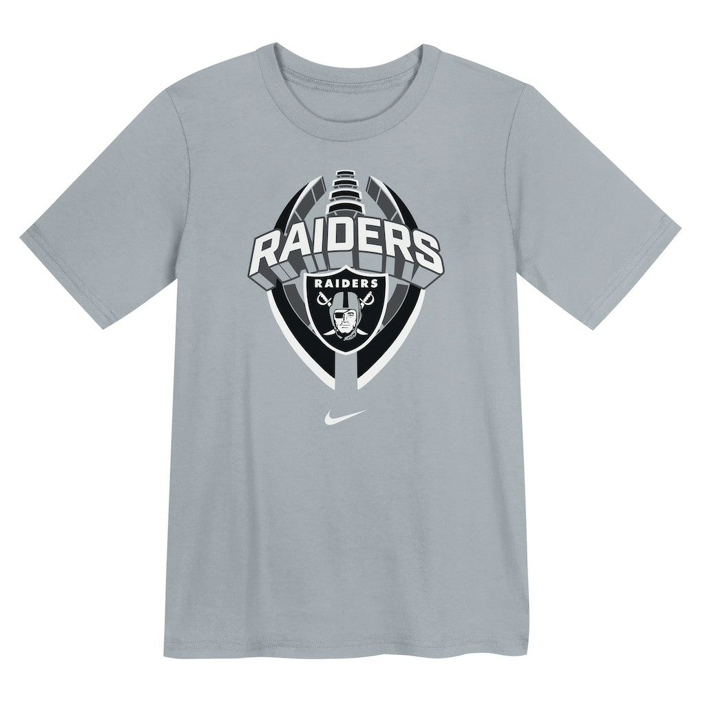 Las Vegas Raiders Preschool Icon Legend Dri-FIT T-Shirt - Gray - Nike
