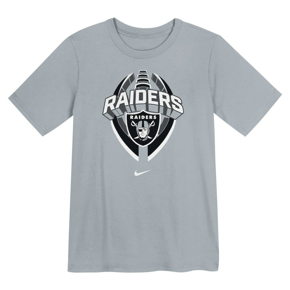 Las Vegas Raiders Preschool Icon Legend Dri-FIT T-Shirt - Gray - Nike