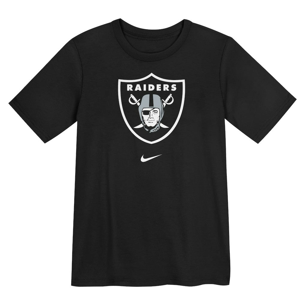 Las Vegas Raiders Preschool Primary Logo Legend Performance T-Shirt - Black - Nike