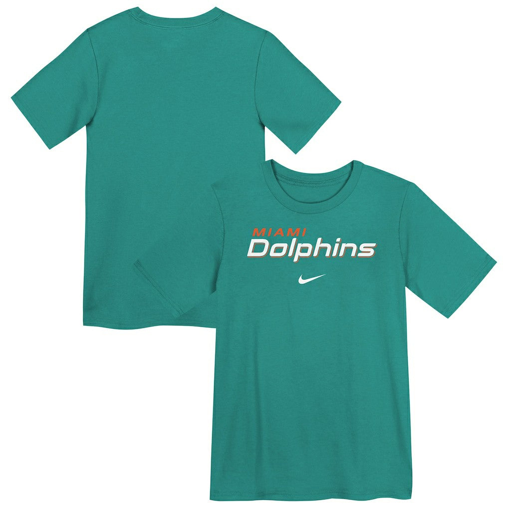 Miami Dolphins Preschool Wordmark T-Shirt - Aqua - Nike