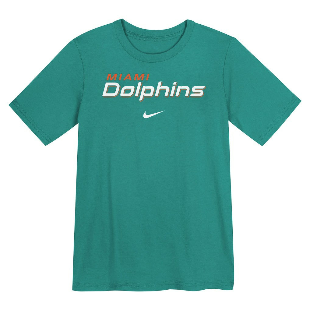 Miami Dolphins Preschool Wordmark T-Shirt - Aqua - Nike