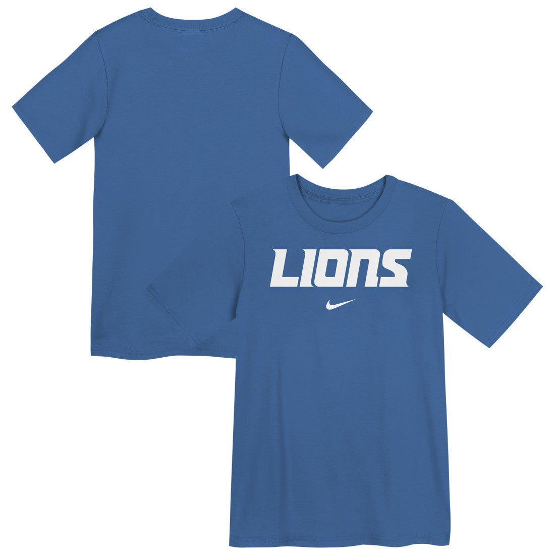 Detroit Lions Preschool Wordmark T-Shirt - Blue - Nike