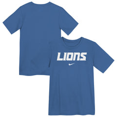 Detroit Lions Preschool Wordmark T-Shirt - Blue - Nike