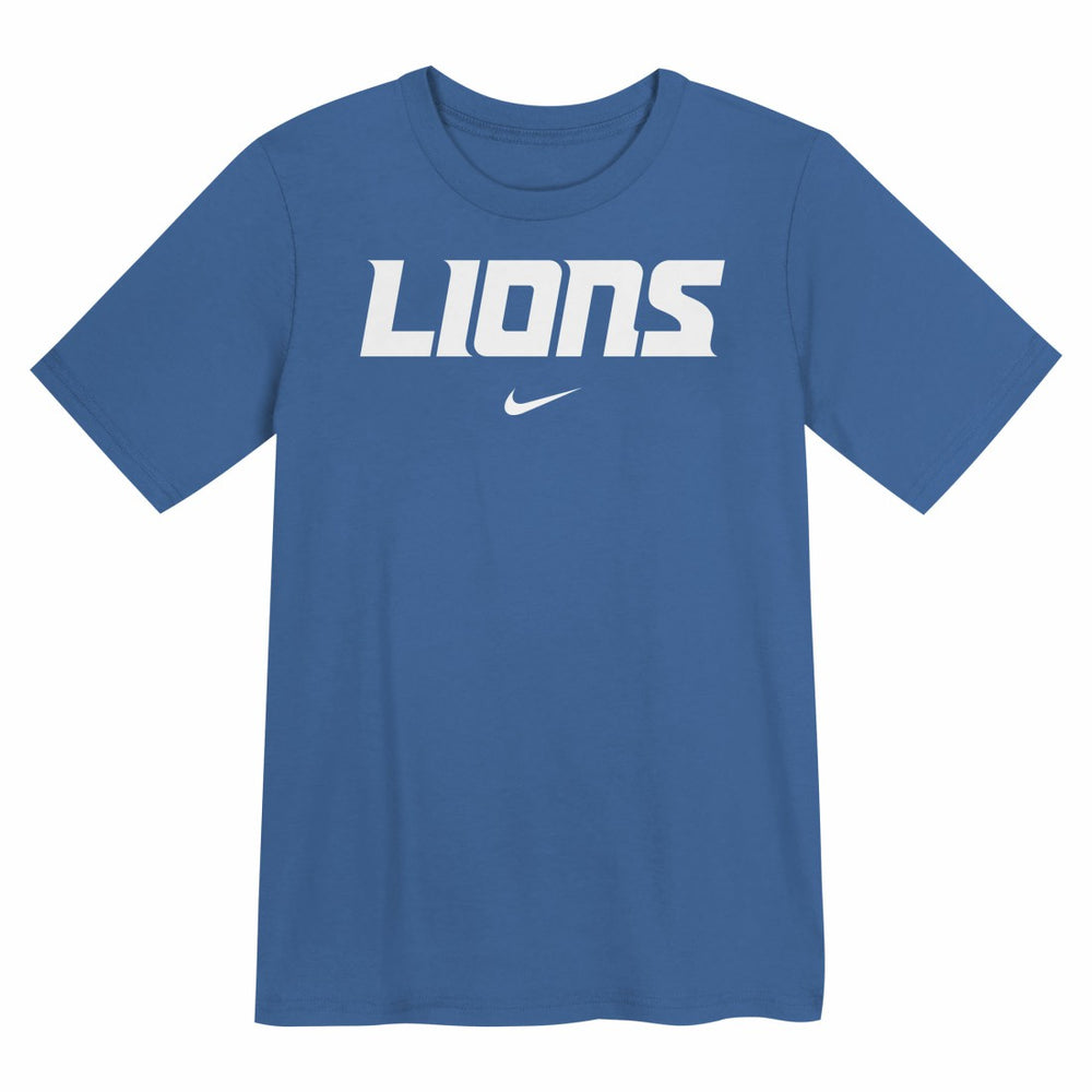 Detroit Lions Preschool Wordmark T-Shirt - Blue - Nike