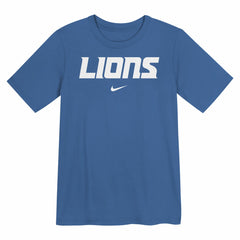 Detroit Lions Preschool Wordmark T-Shirt - Blue - Nike