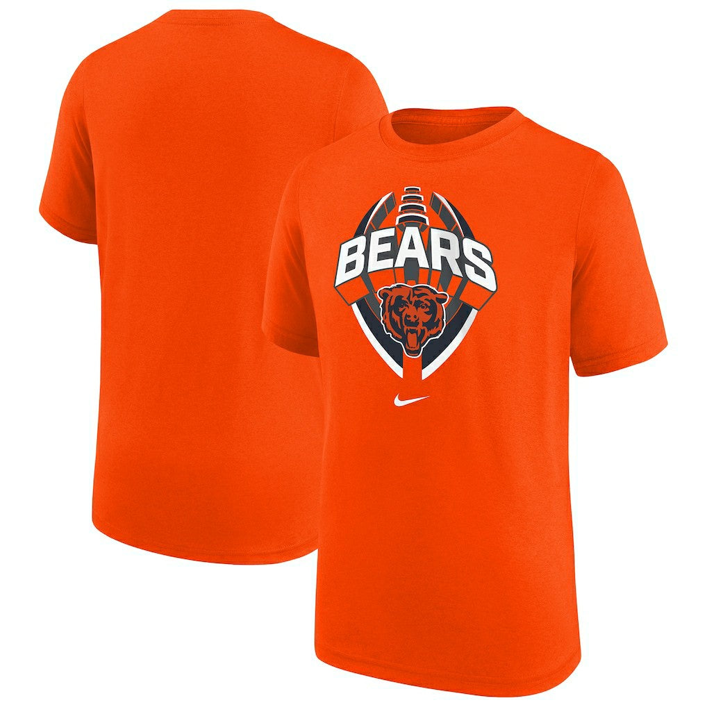 Chicago Bears Youth Icon Legend T-Shirt - Orange - Nike