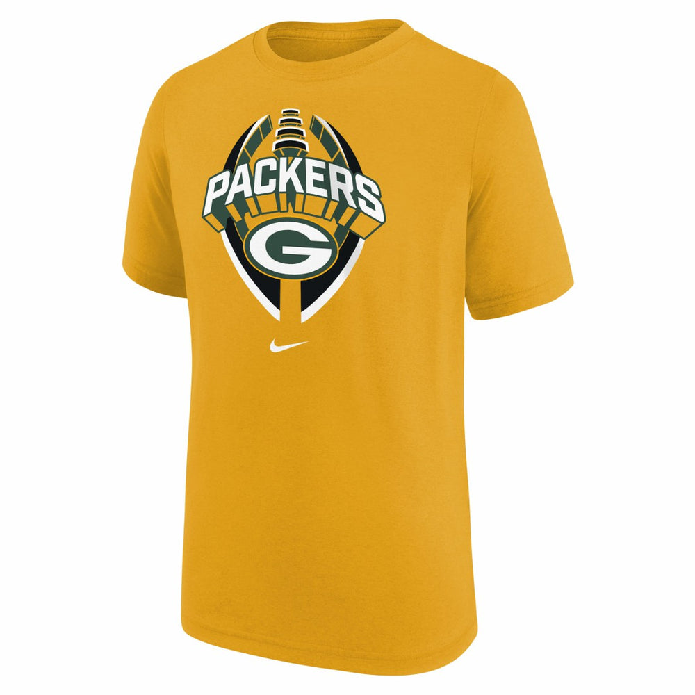 Green Bay Packers Youth Icon Legend T-Shirt - Gold - Nike