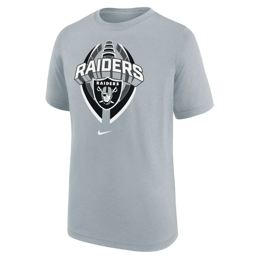 Las Vegas Raiders Youth Icon Legend T-Shirt - Gray - Nike