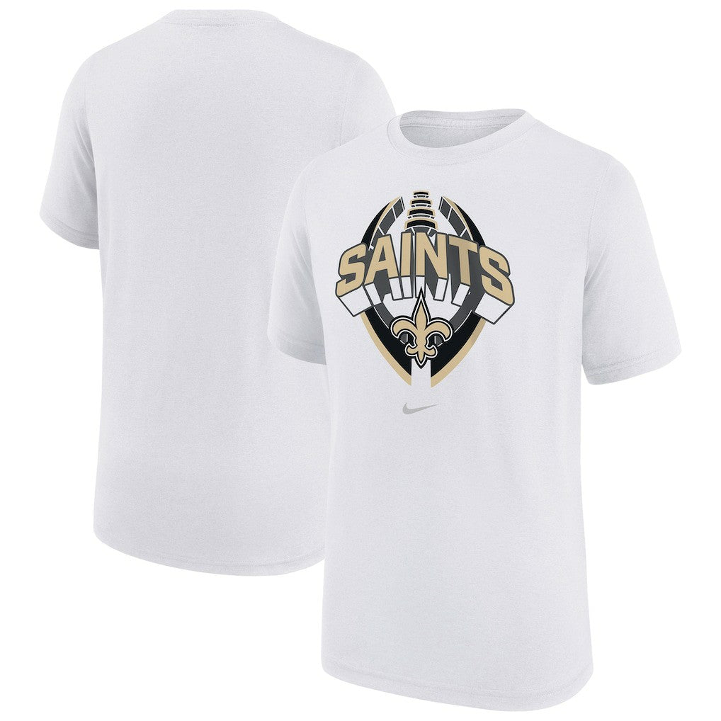New Orleans Saints Youth Icon Legend T-Shirt - White - Nike