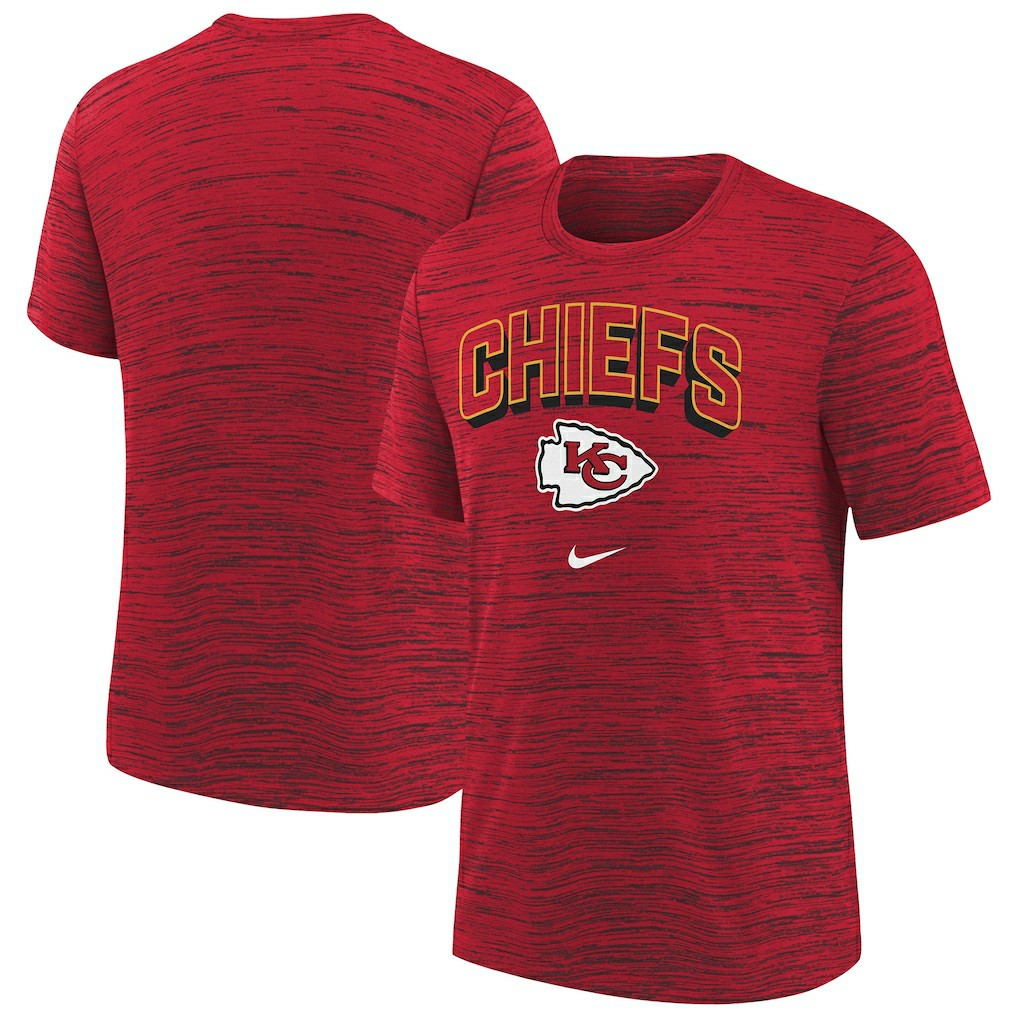 Kansas City Chiefs Youth Sideline Velocity Performance T-Shirt - Red - Nike