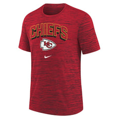 Kansas City Chiefs Youth Sideline Velocity Performance T-Shirt - Red - Nike