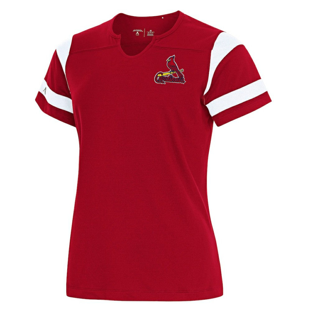St. Louis Cardinals Antigua Women's Encounter Notch Neck Top Near Me