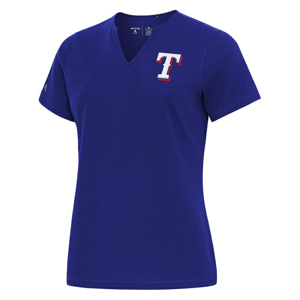Texas Rangers Antigua Women's Notch Neck T-Shirt Discount