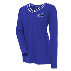 Buffalo Bills Antigua Women's Symbolic Long Sleeve V-Neck Top - Royal - NFL