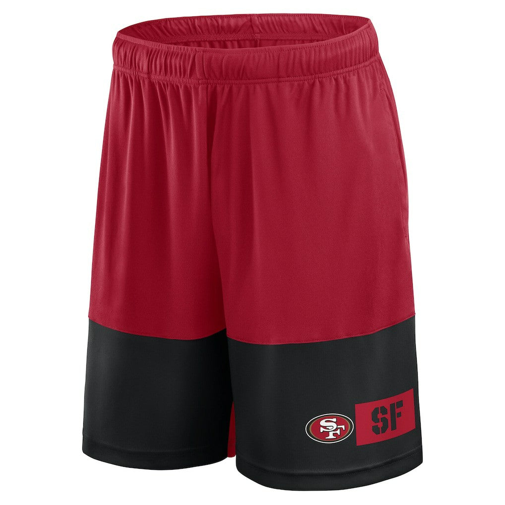 San Francisco 49ers Big & Tall Best of the Best Performance Shorts - Scarlet/Black - Fanatics