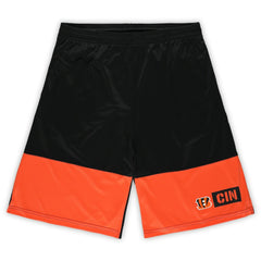 Cincinnati Bengals Big & Tall Best of the Best Performance Shorts - Black/Orange - Fanatics