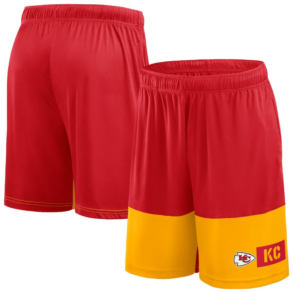 Kansas City Chiefs Big & Tall Best of the Best Performance Shorts - Red/Gold - Fanatics