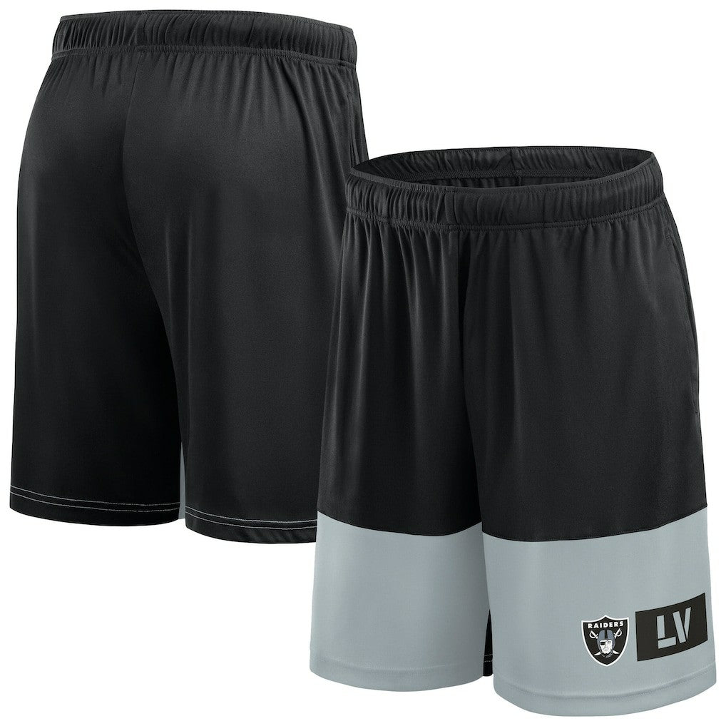 Las Vegas Raiders Big & Tall Best of the Best Performance Shorts - Black/Silver - Fanatics