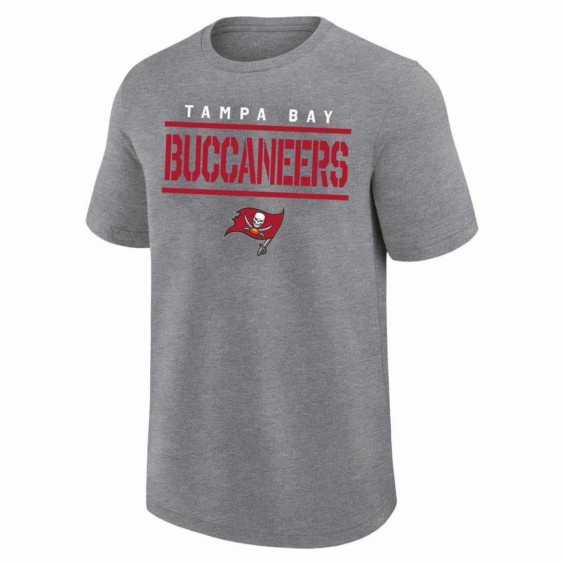 Tampa Bay Buccaneers Big & Tall Top Notch T-Shirt - Heather Gray - Fanatics