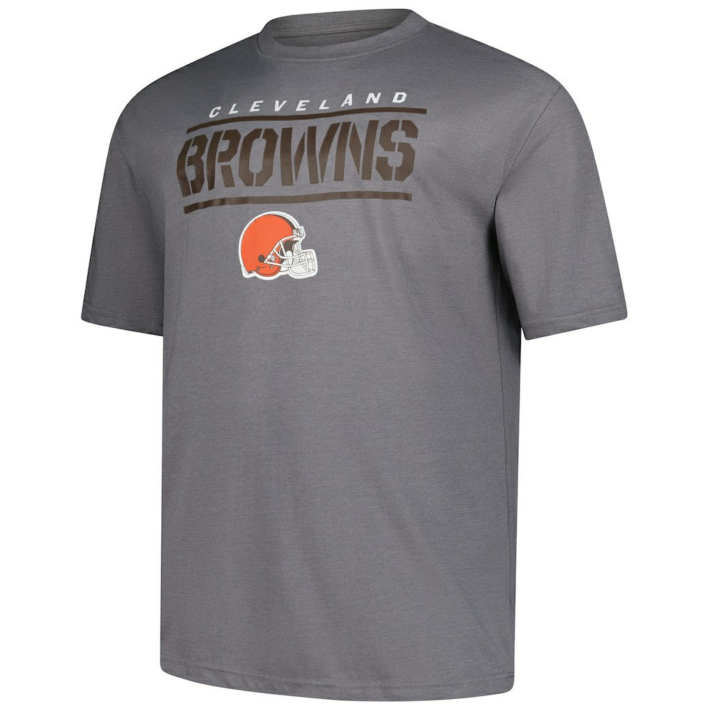 Cleveland Browns Big & Tall Top Notch T-Shirt - Heather Gray - Fanatics