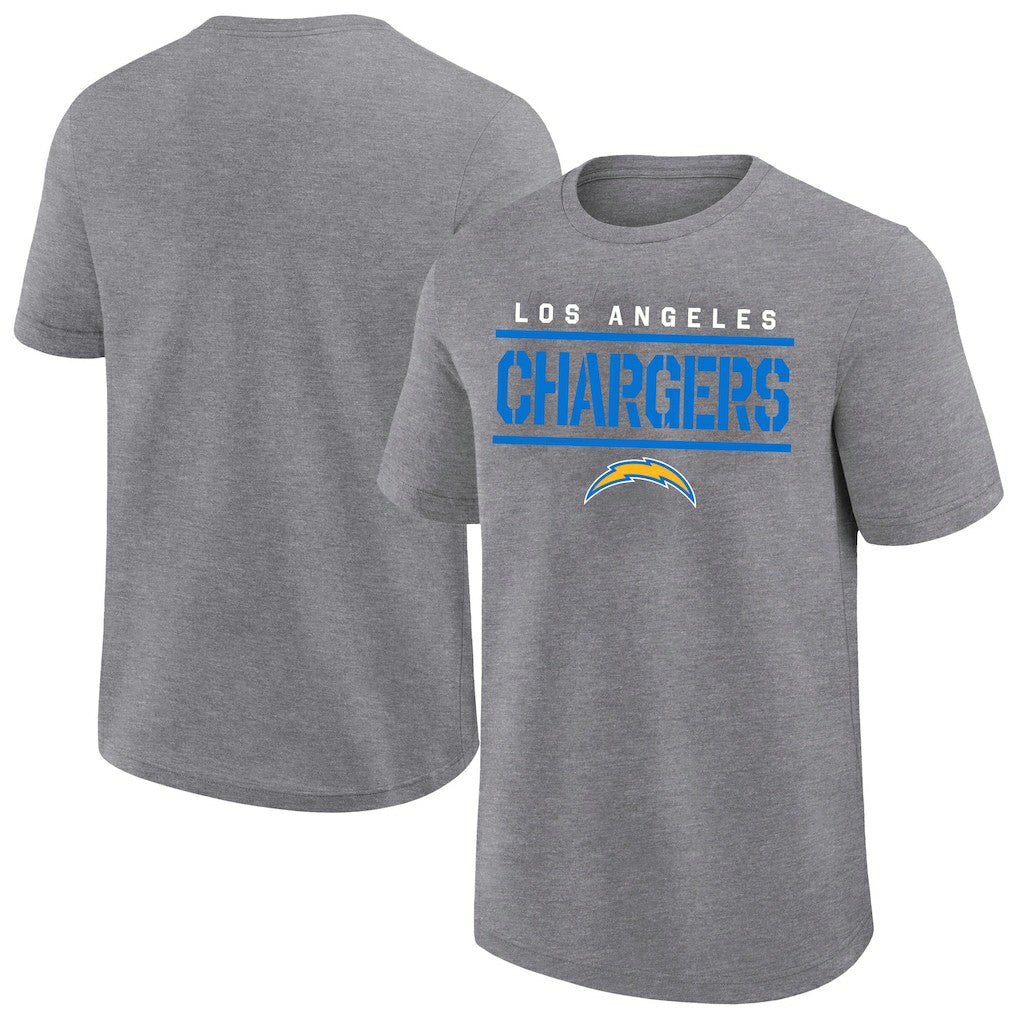 Los Angeles Chargers Big & Tall Top Notch T-Shirt - Heather Gray - Fanatics