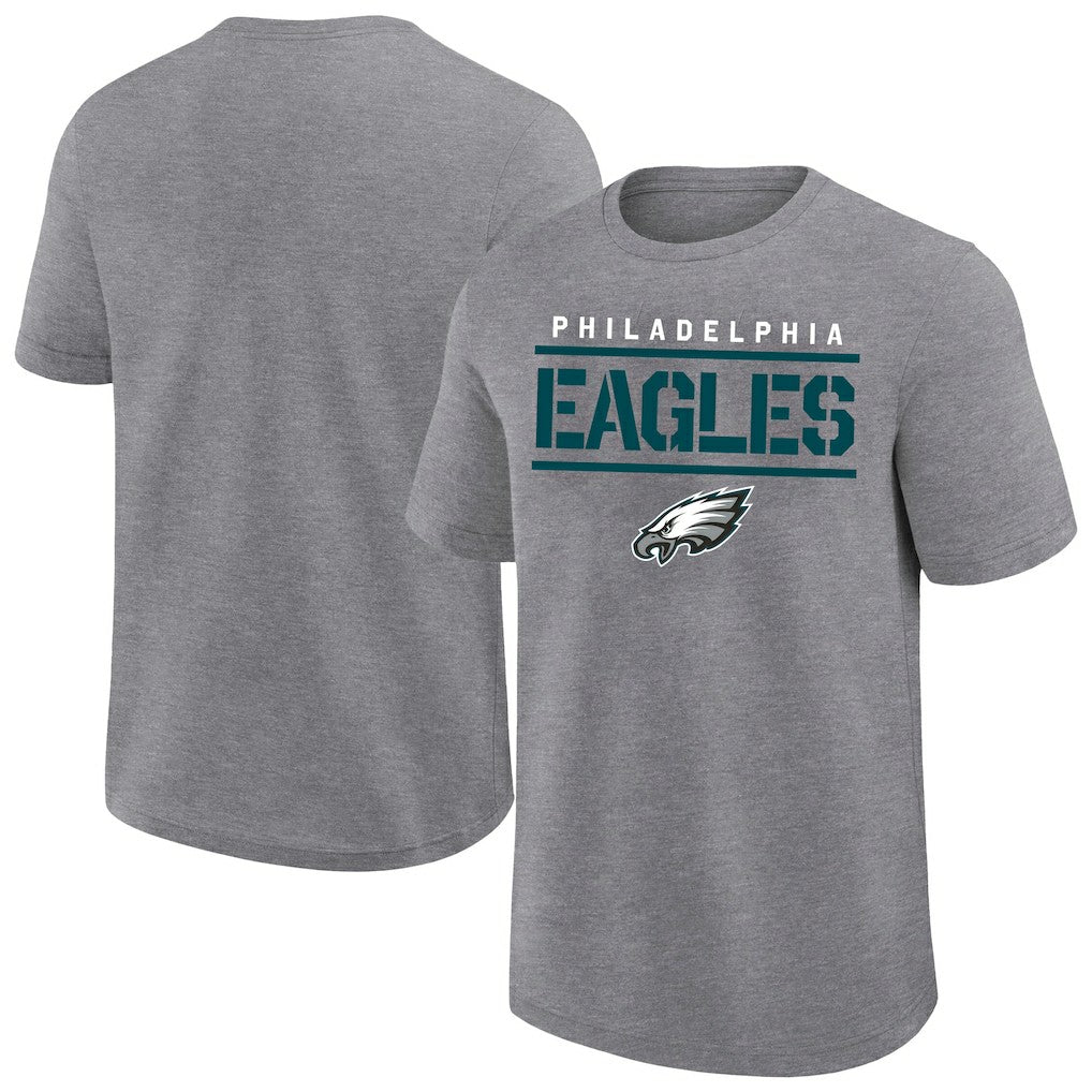Philadelphia Eagles Big & Tall Top Notch T-Shirt - Heather Gray - Fanatics