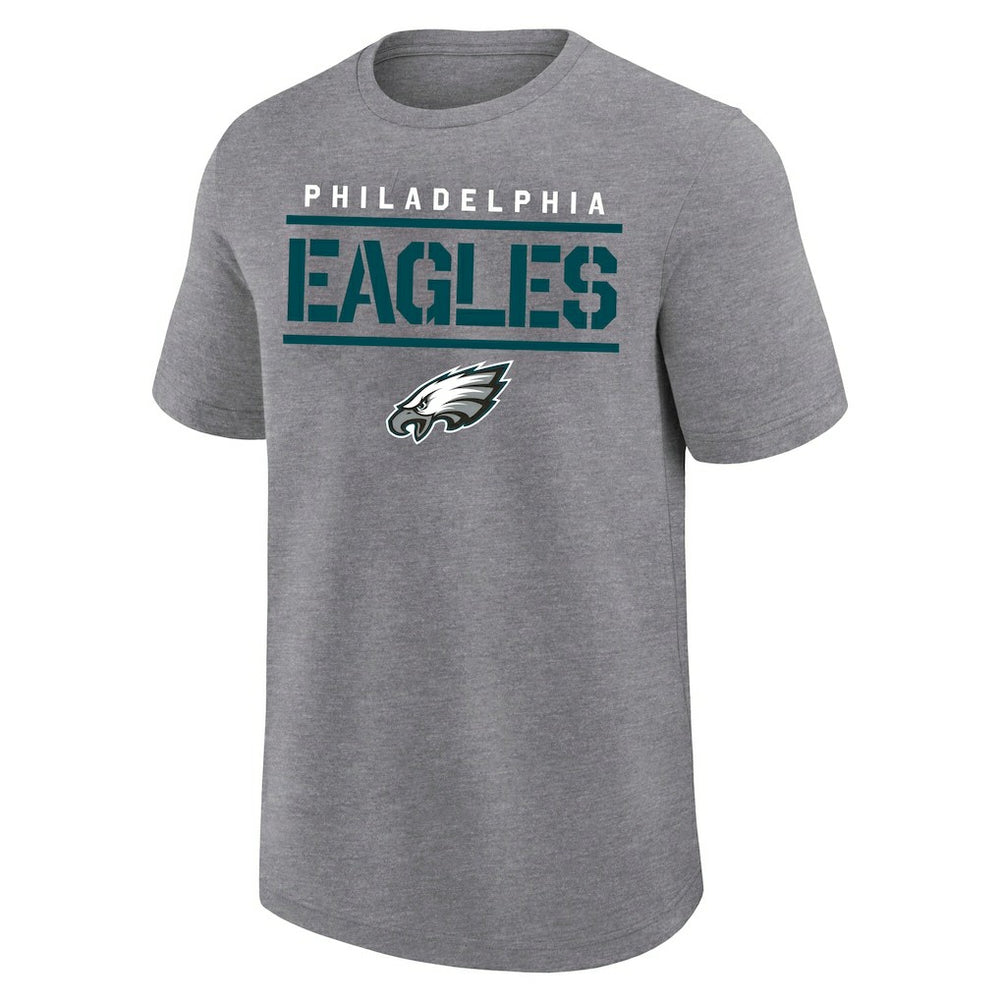 Philadelphia Eagles Big & Tall Top Notch T-Shirt - Heather Gray - Fanatics