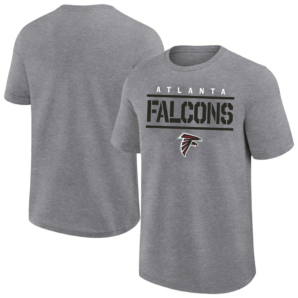 Atlanta Falcons Big & Tall Top Notch T-Shirt - Heather Gray - Fanatics