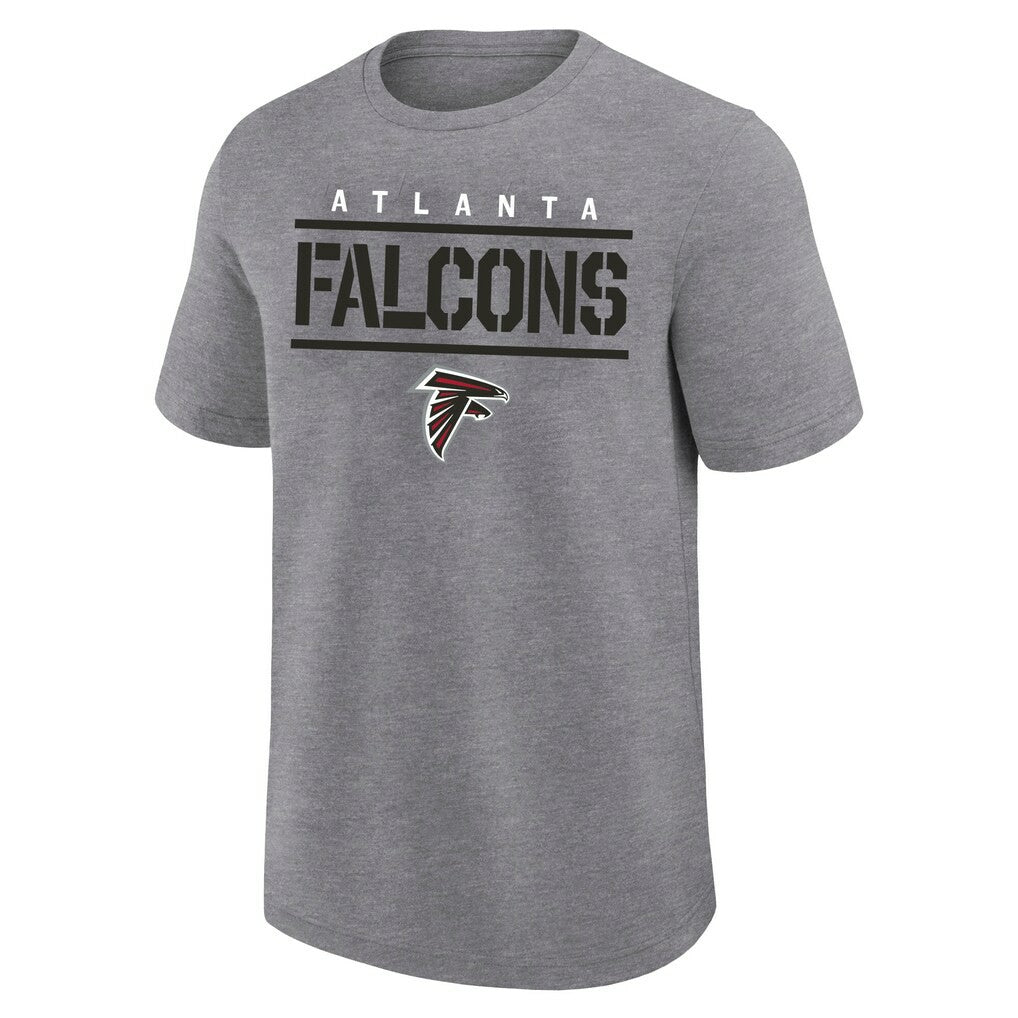 Atlanta Falcons Big & Tall Top Notch T-Shirt - Heather Gray - Fanatics
