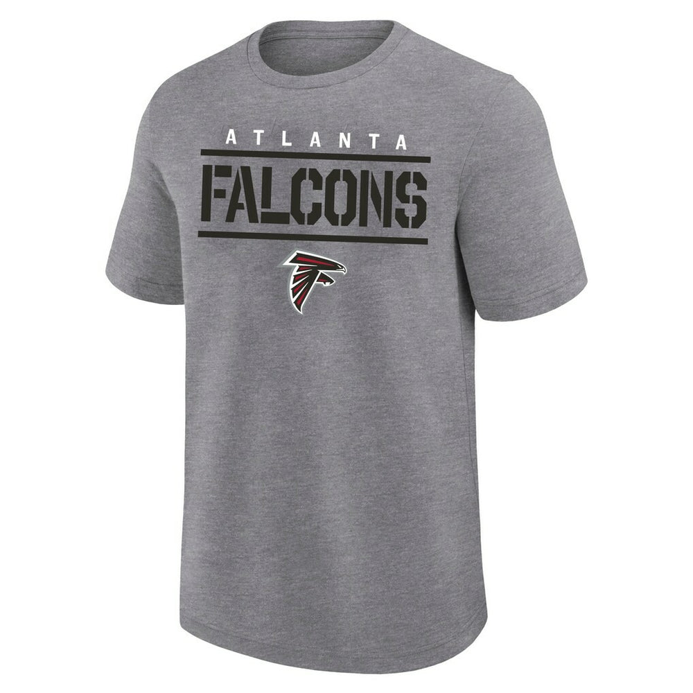 Atlanta Falcons Big & Tall Top Notch T-Shirt - Heather Gray - Fanatics