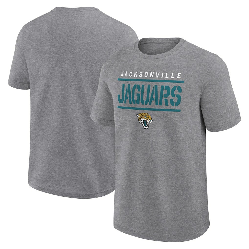 Jacksonville Jaguars Big & Tall Top Notch T-Shirt - Heather Gray - Fanatics