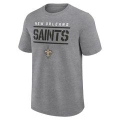 New Orleans Saints Big & Tall Top Notch T-Shirt - Heather Gray - Fanatics