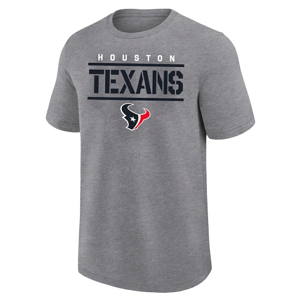 Houston Texans Big & Tall Top Notch T-Shirt - Heather Gray - Fanatics