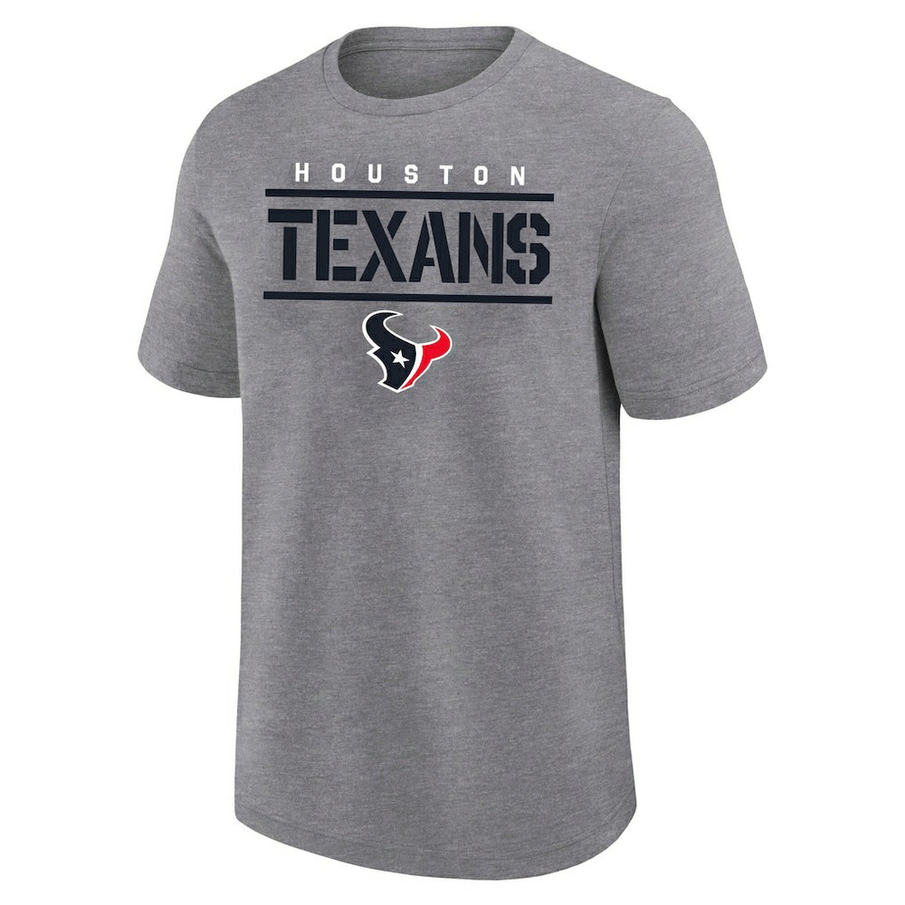 Houston Texans Big & Tall Top Notch T-Shirt - Heather Gray - Fanatics