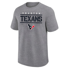 Houston Texans Big & Tall Top Notch T-Shirt - Heather Gray - Fanatics