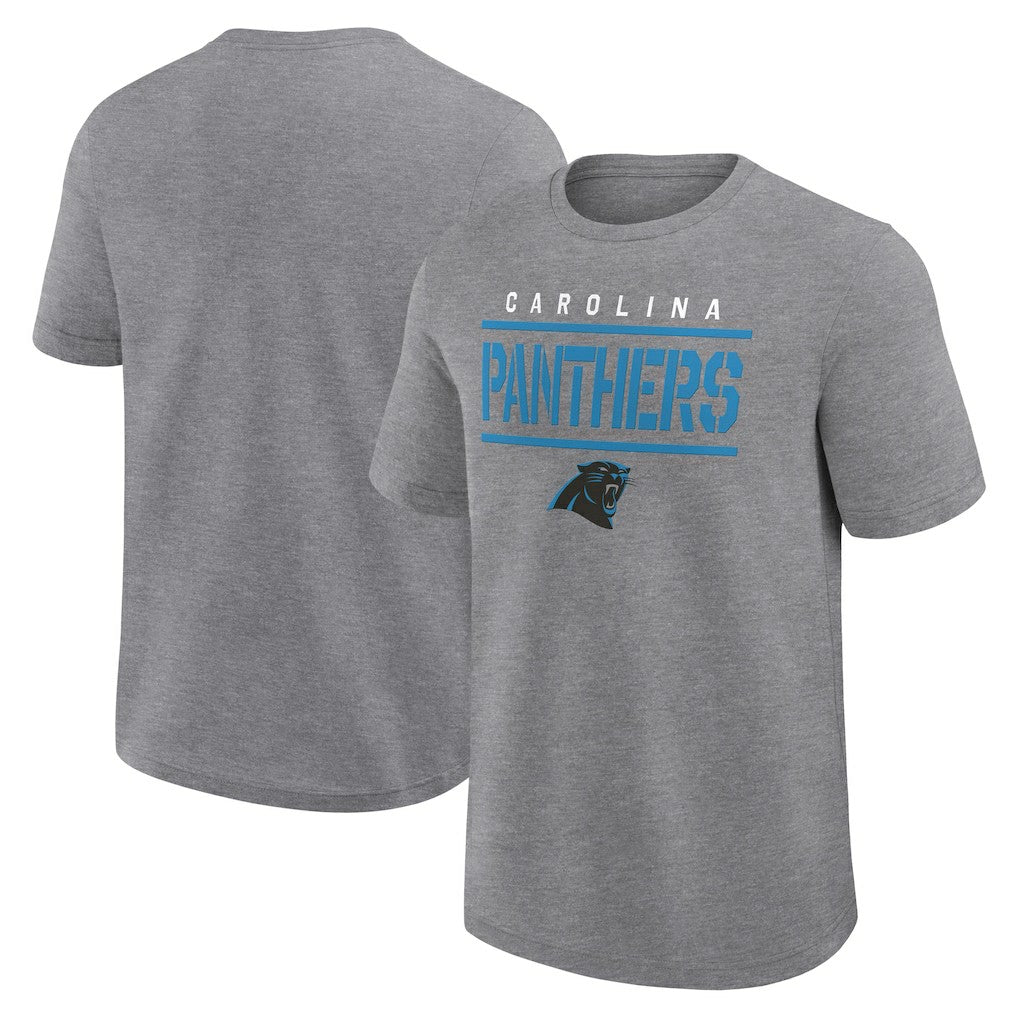 Carolina Panthers Big & Tall Top Notch T-Shirt - Heather Gray - Fanatics