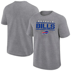 Buffalo Bills Big & Tall Top Notch T-Shirt - Heather Gray - Fanatics