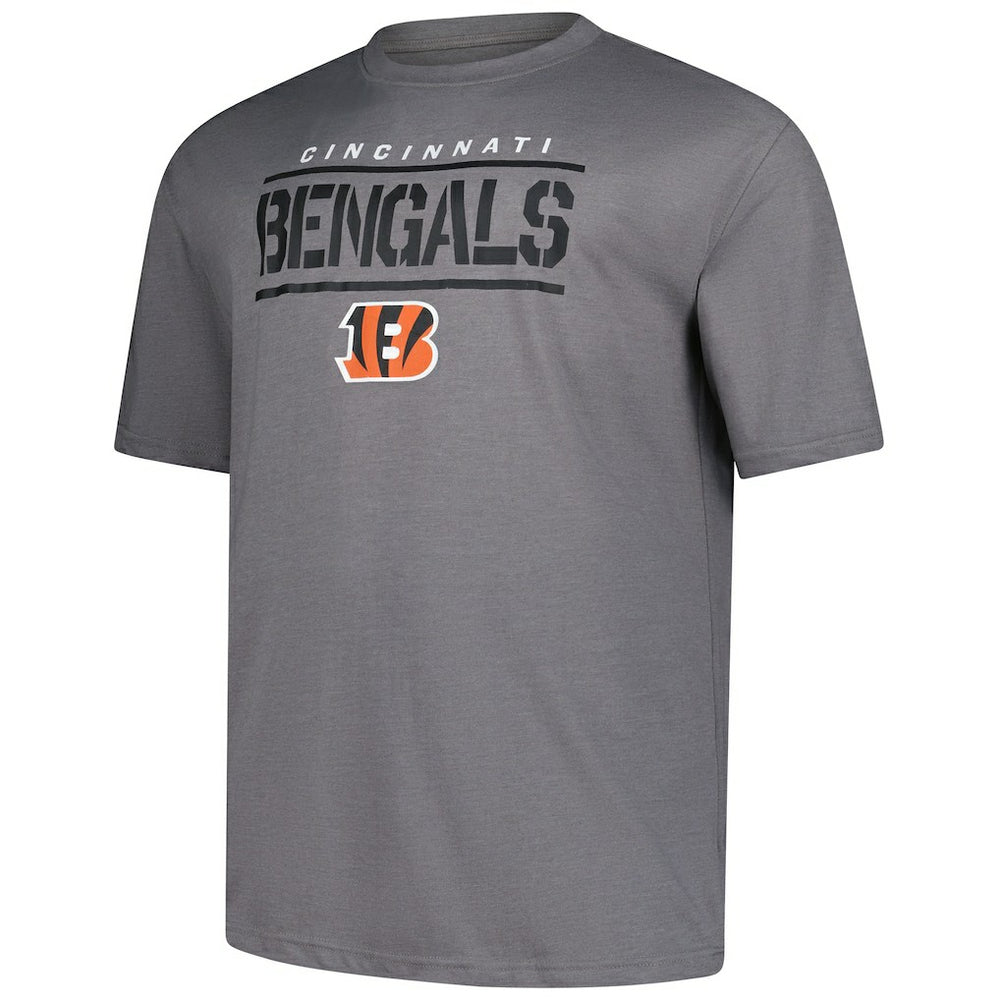 Cincinnati Bengals Big & Tall Top Notch T-Shirt - Heather Gray - Fanatics