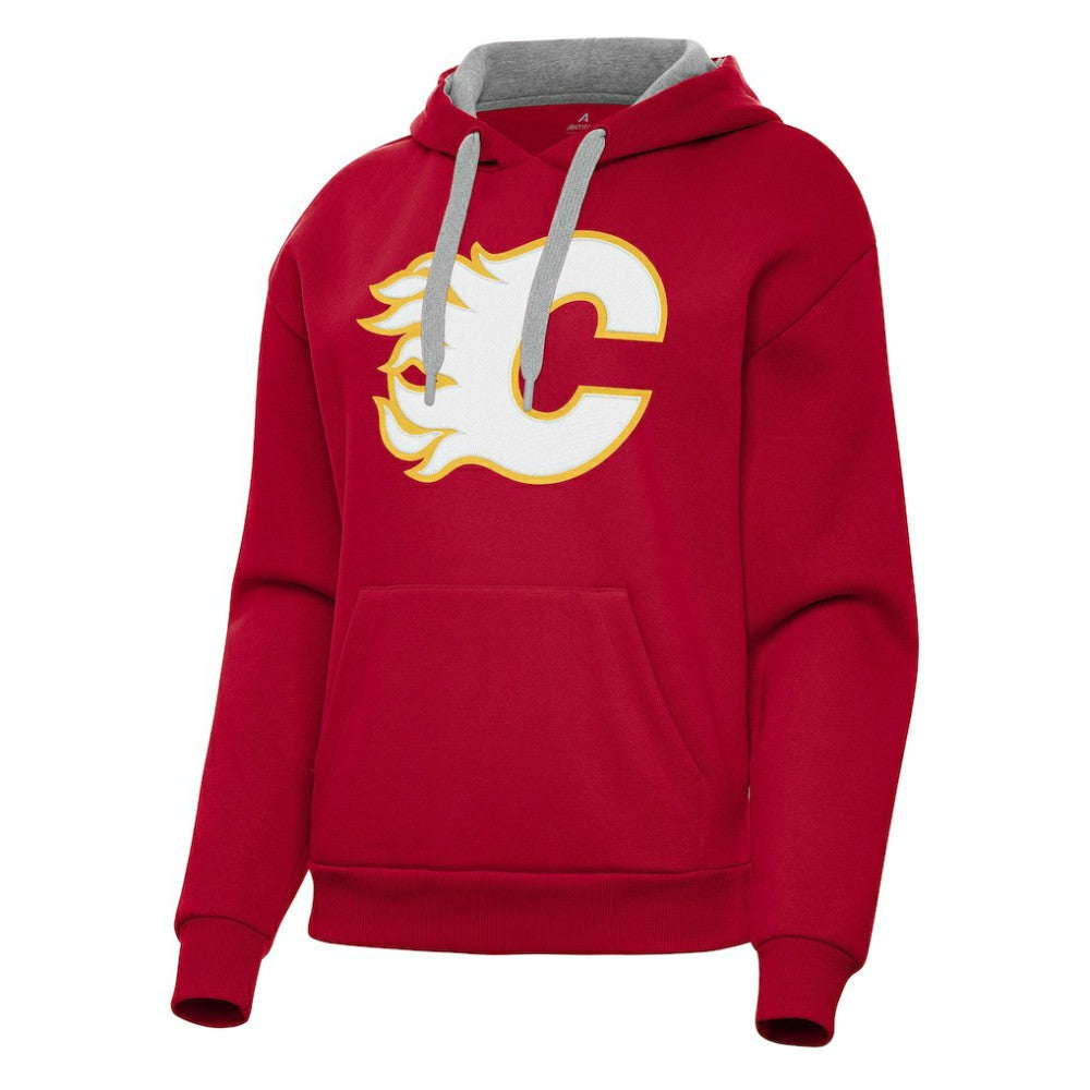 Calgary Flames Antigua Women's Victory Pullover Hoodie - Red | NHL discount