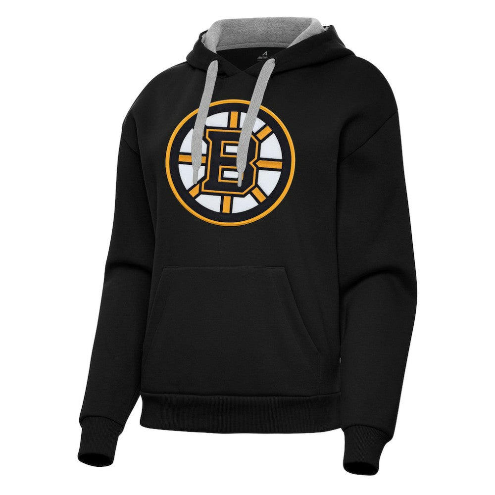 Boston Bruins Antigua Women's Victory Pullover Hoodie - Black | NHL online