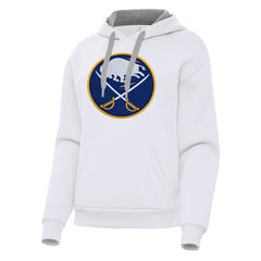 Buffalo Sabres Antigua Women's Victory Pullover Hoodie - White | NHL near me