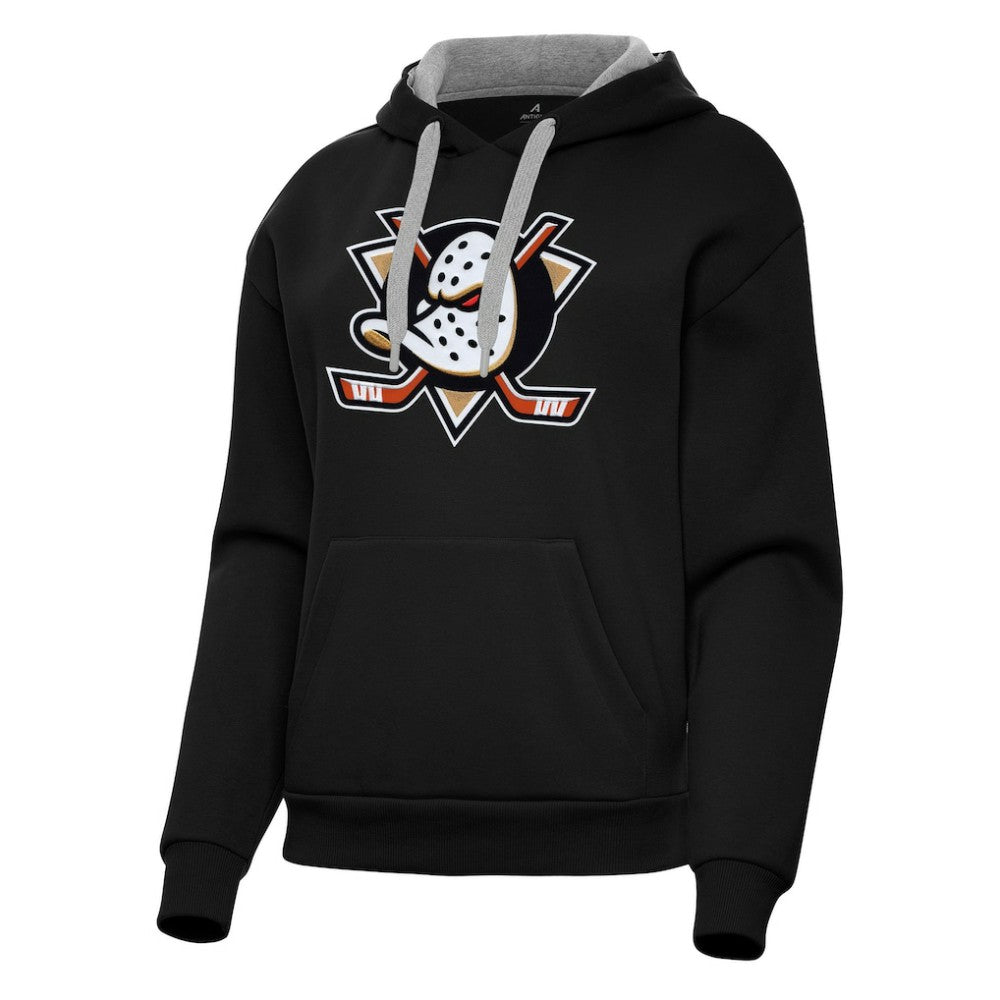 Anaheim Ducks Antigua Women's Victory Pullover Hoodie - Black | NHL online