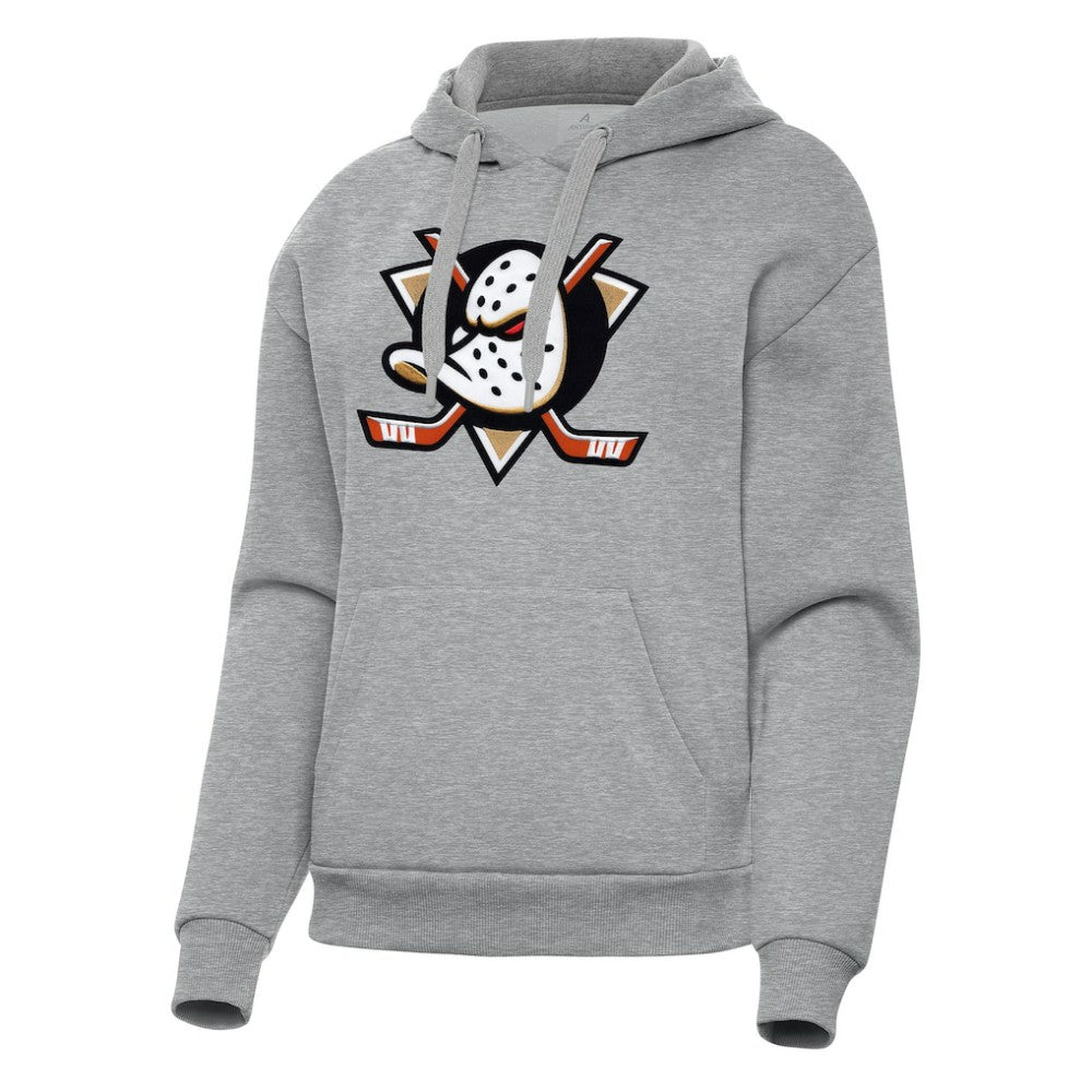 Anaheim Ducks Antigua Women's Victory Pullover Hoodie - Heather Gray | NHL online
